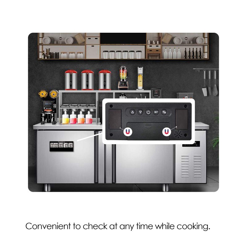 Jayron Retirement Countdown Timer - 9,999 Days Digital, Loud Alarms, Magnet Adsorption Stopwatch, Battery Operated, Replaceable, for Event Reminder, Pregnancy, Wedding, Kitchen (Black) - Image 4